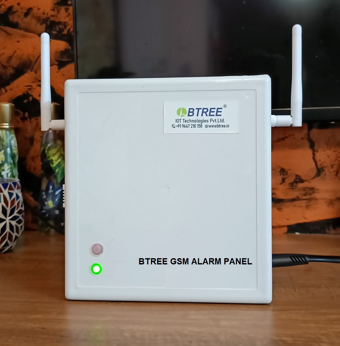 BTREE twin motion Sensor based intruder Alarm